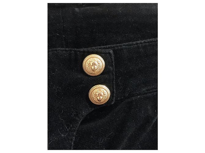 Jeans BALMAIN T.FR 44 Denim - Jeans Negro - vista 2