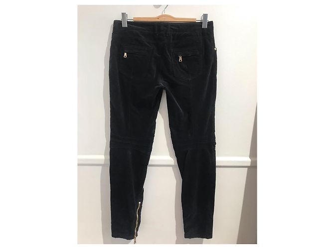 Jeans BALMAIN T.FR 44 Denim - Jeans Negro - vista 4