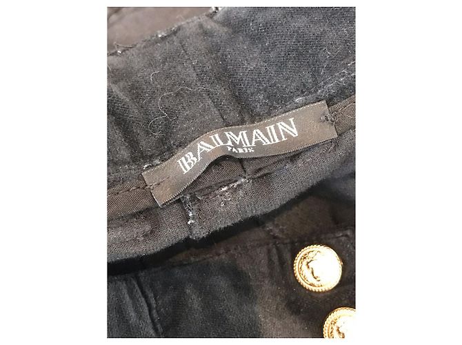 Jeans BALMAIN T.FR 44 Denim - Jeans Negro - vista 6