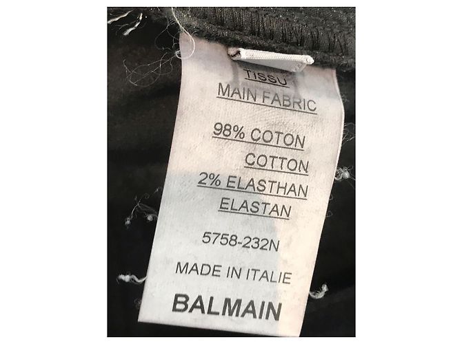 Jeans BALMAIN T.FR 44 Denim - Jeans Negro - vista 8