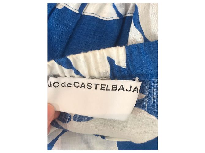 JC DE CASTELBAJAC Monos T.FR 40 Lino Azul - vista 7
