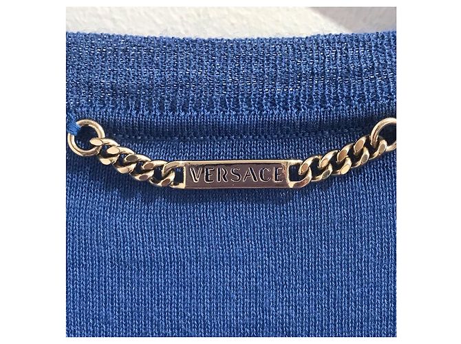 VERSACE Punto T.FR 42 Cachemira Azul - vista 3