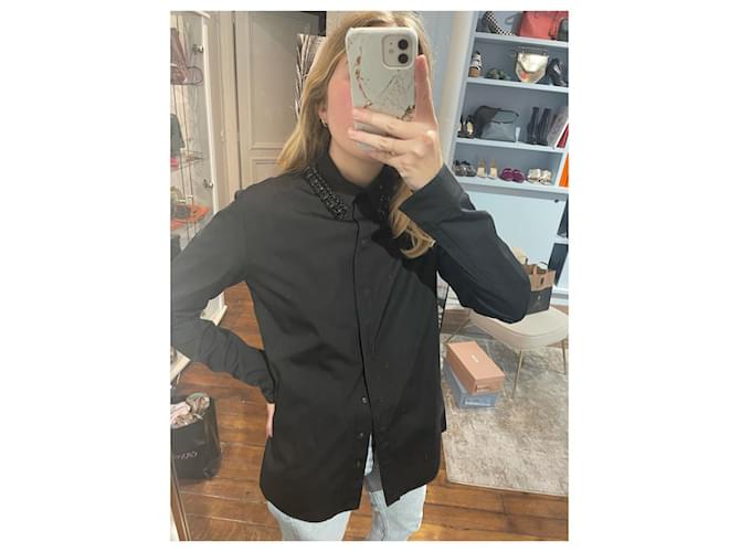 GIVENCHY Tops T.FR 40 Algodão Preto - vista 3