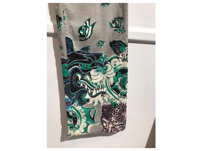 Jeans ROBERTO CAVALLI T.FR 40 Algodón Gris - vista 3