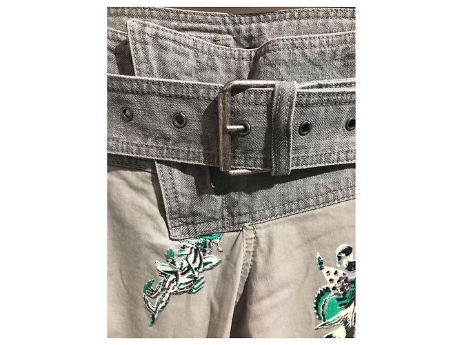 Jeans ROBERTO CAVALLI T.FR 40 Algodón Gris - vista 5