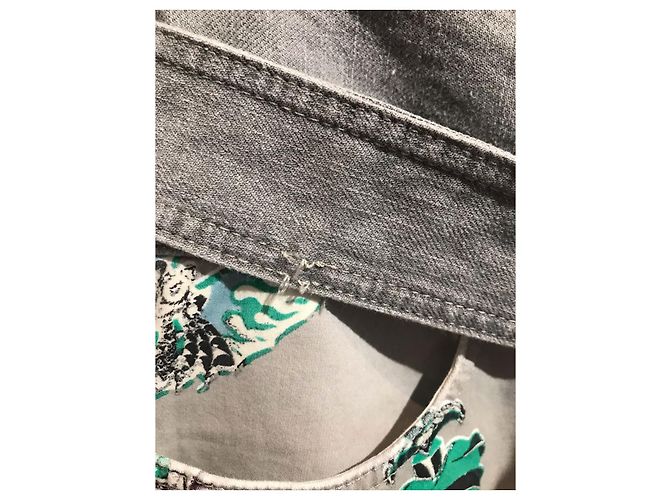 Jeans ROBERTO CAVALLI T.FR 40 Algodón Gris - vista 6