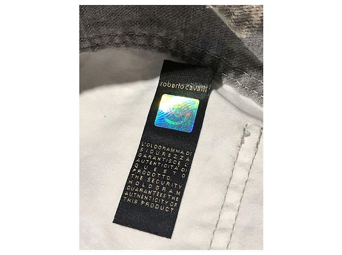 Jeans ROBERTO CAVALLI T.FR 40 Algodón Gris - vista 9