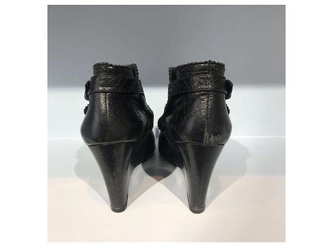 Botines BALENCIAGA T.EU 41 Cuero Negro - vista 3