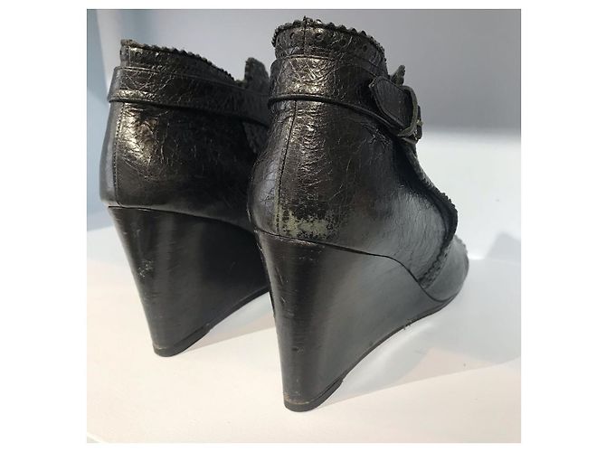 Botines BALENCIAGA T.EU 41 Cuero Negro - vista 4