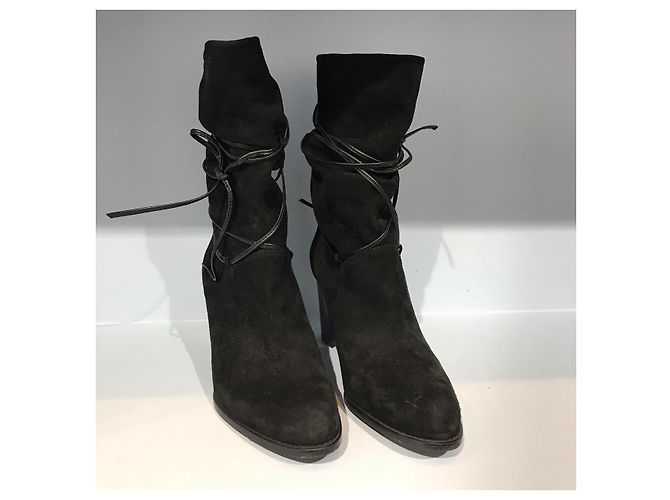 STUART WEITZMAN Botines T.EU 36 Ante Negro - vista 2