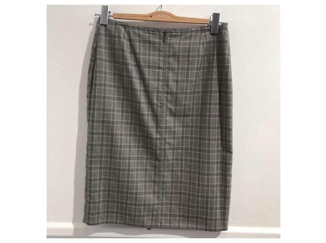 Faldas DIOR T.Internacional L Lana Gris - vista 2