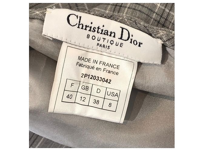 Faldas DIOR T.Internacional L Lana Gris - vista 3