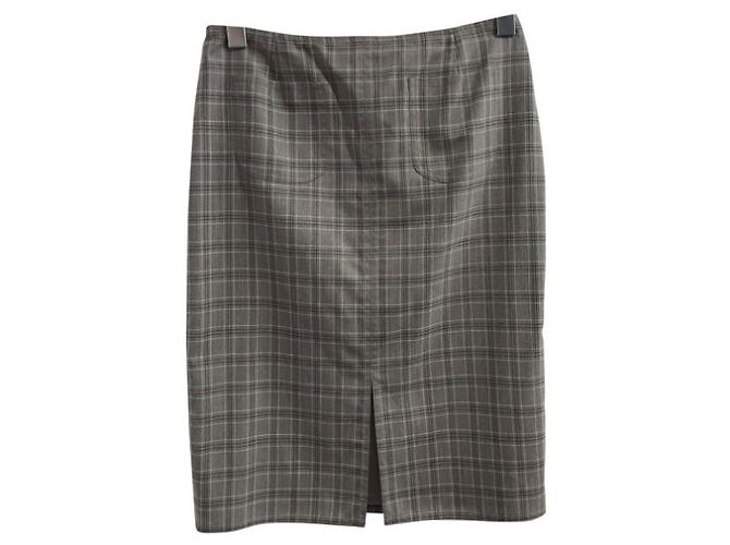 Faldas DIOR T.Internacional L Lana Gris - vista 5