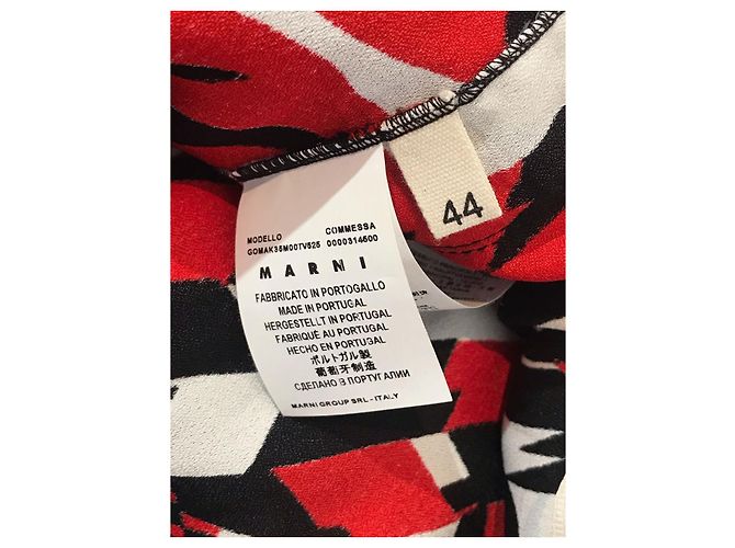 Faldas MARNI T.International L Viscosa Roja - vista 4