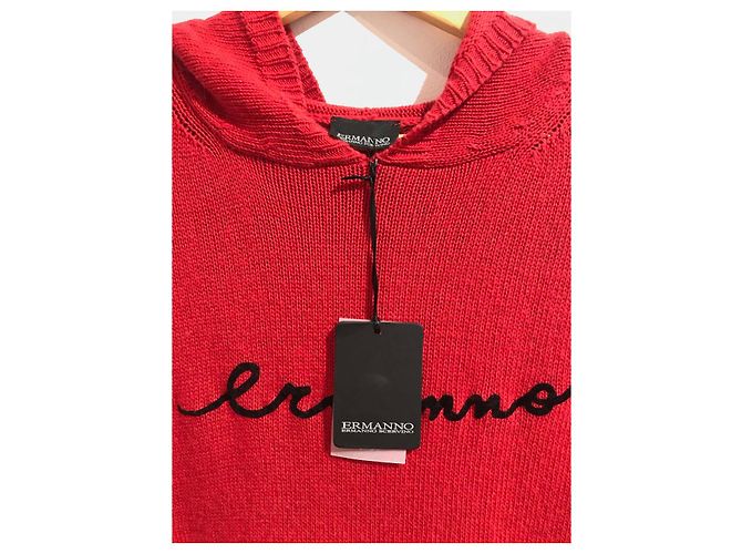 ERMANNO SCERVINO Strickwaren T.FR 42 Baumwolle Rot - Ansicht 3