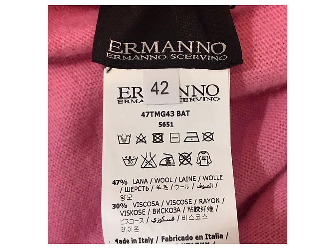 ERMANNO SCERVINO Strick T.FR 38 Wolle Pink - Ansicht 5