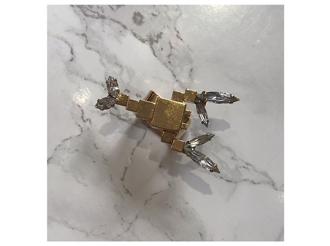 Autre Marque Anelli SABRINA DEHOFF T.EU 54 Metallo D'oro - vista 3