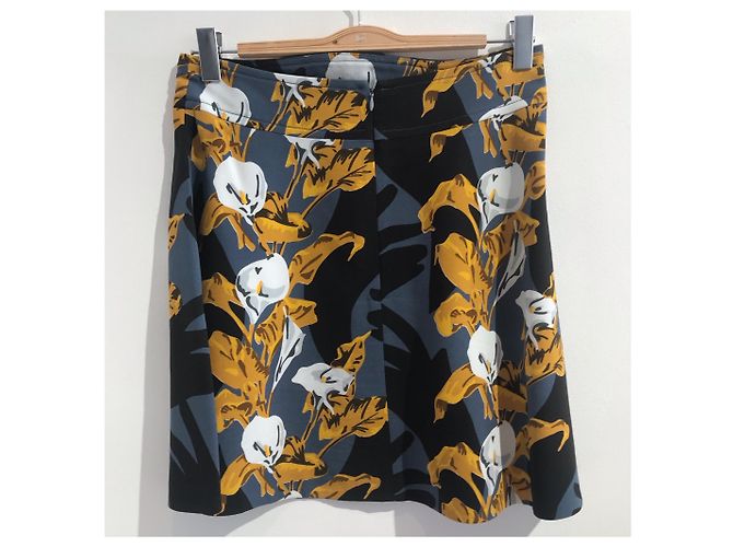 Faldas CARVEN T.FR 42 Viscosa Multicolor - vista 2
