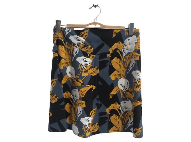 Faldas CARVEN T.FR 42 Viscosa Multicolor - vista 6