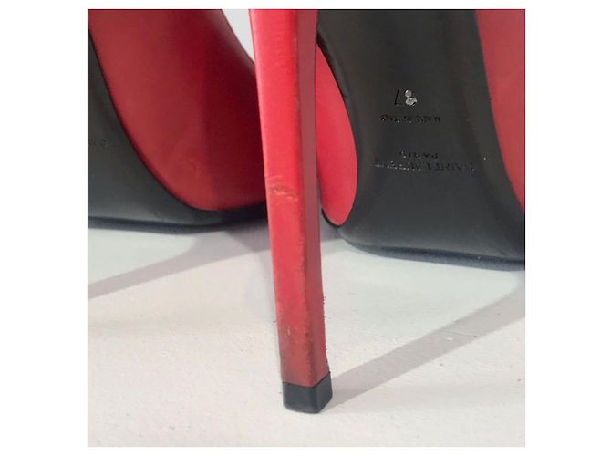 SAINT LAURENT Absätze T.EU 37 Leder Rot - Ansicht 6