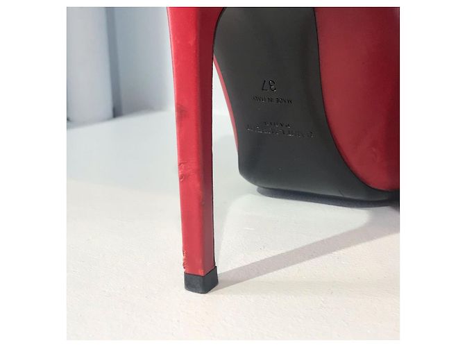 SAINT LAURENT Absätze T.EU 37 Leder Rot - Ansicht 7