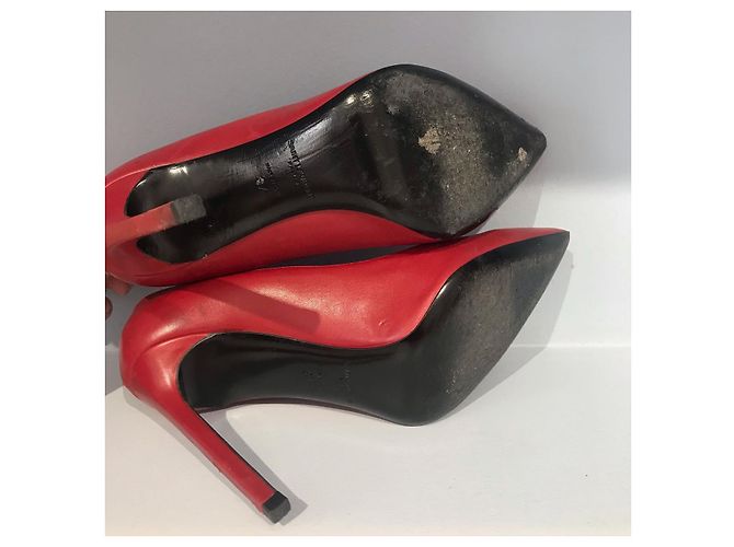 SAINT LAURENT Absätze T.EU 37 Leder Rot - Ansicht 8