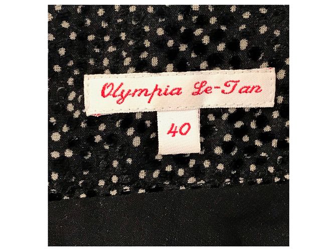 Faldas OLYMPIA LE TAN T.FR 40 Seda Negro - vista 4