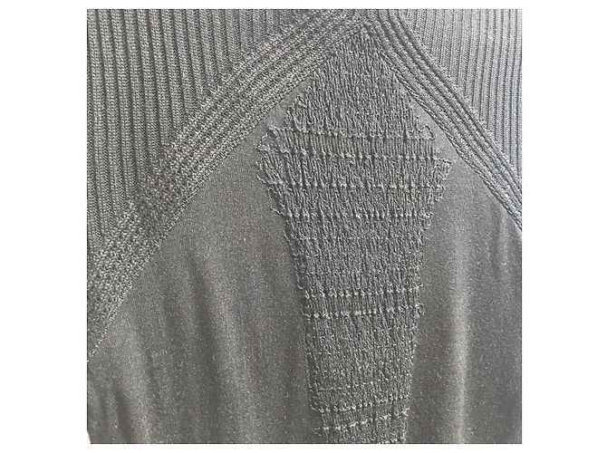 ATSURO TAYAMA Strickwaren T.FR 40 Synthetik Schwarz - Ansicht 2