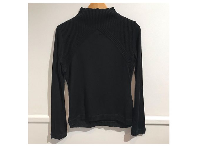 ATSURO TAYAMA Strickwaren T.FR 40 Synthetik Schwarz - Ansicht 3