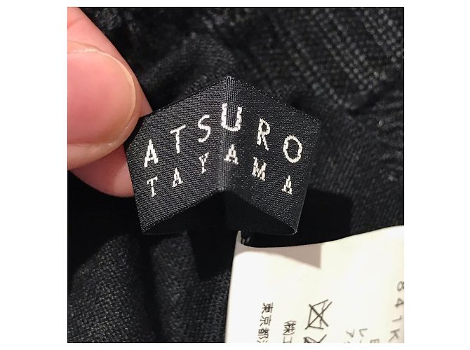 ATSURO TAYAMA Strickwaren T.FR 40 Synthetik Schwarz - Ansicht 4