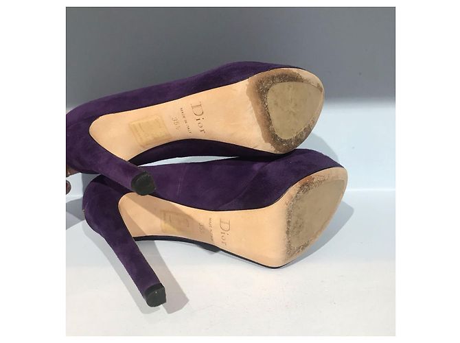 Tacchi DIOR T.EU 35.5 Camoscio Porpora - view 5