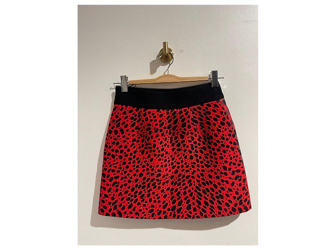 FALDA FAUSTO PUGLISI T.International M Algodón Roja - vista 3