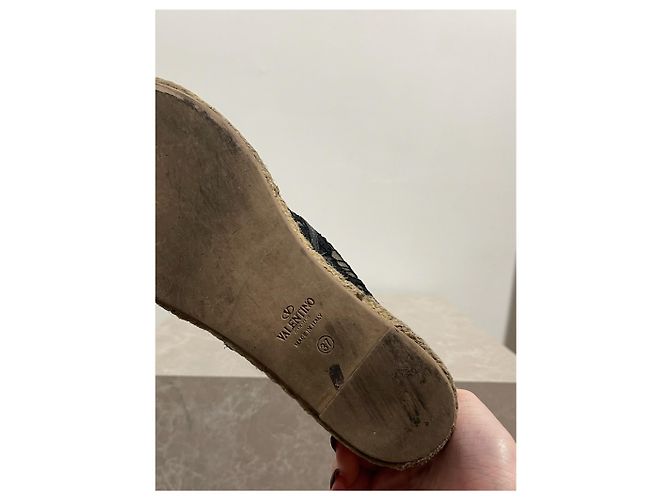 Espadrillas VALENTINO GARAVANI T.EU 37 Tessuto Nero - vista 6