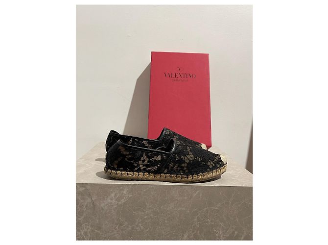 Espadrillas VALENTINO GARAVANI T.EU 37 Tessuto Nero - vista 7