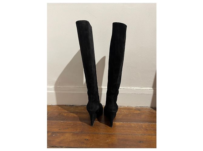 Botas SAINT LAURENT T.EU 37.5 Ante Negro - vista 3