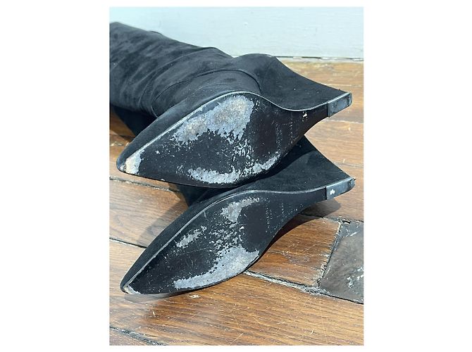 Botas SAINT LAURENT T.EU 37.5 Ante Negro - vista 6