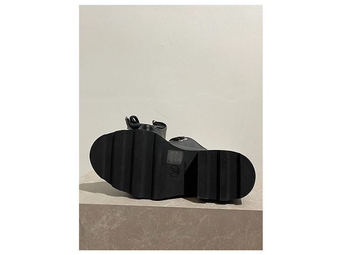 LOUIS VUITTON Schnürschuhe T.EU 39 Leder Schwarz - Ansicht 5