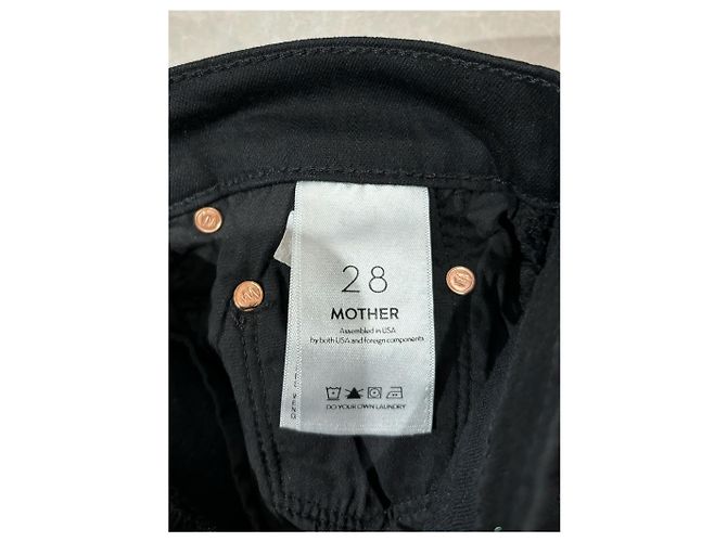 MOTHER Jeans T.FR 38 Algodón Negro - vista 6