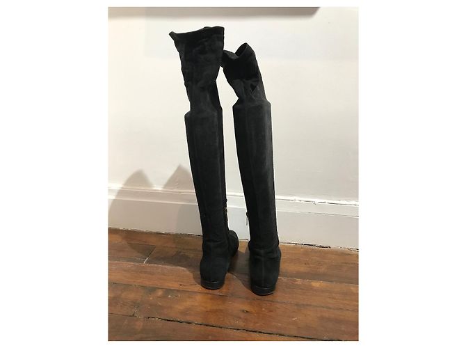 Botas JIMMY CHOO T.EU 36.5 Ante Negro - vista 4