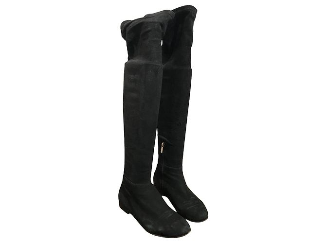 Botas JIMMY CHOO T.EU 36.5 Ante Negro - vista 9