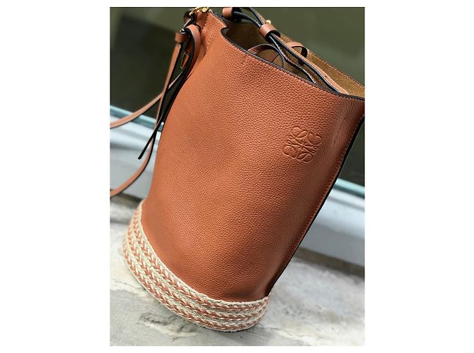 Borse LOEWE T. Pelle Cammello - vista 3