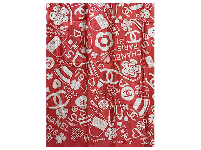 CHANEL Schals T. Seide Pink - Ansicht 2