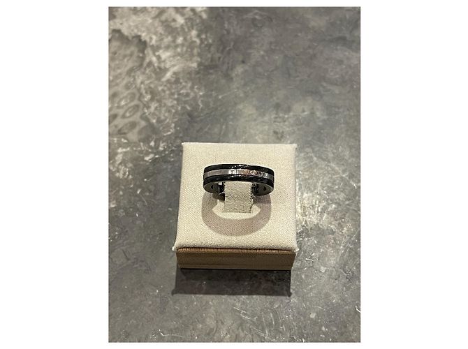 CHANEL Ringe T.EU 50 Weißgold Schwarz - Ansicht 2