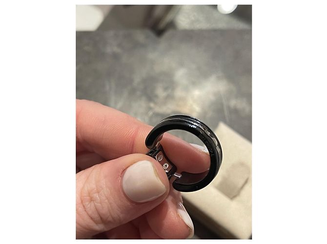 CHANEL Ringe T.EU 50 Weißgold Schwarz - Ansicht 5