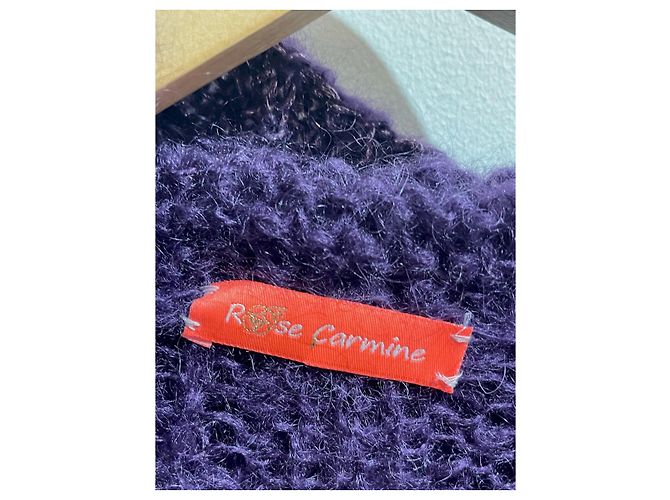 Autre Marque ROSE CARMINE Strickwaren T.International M Wolle Lila - Ansicht 4