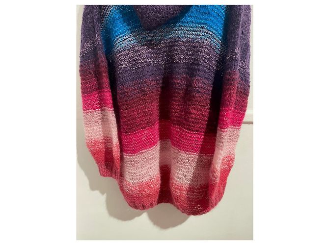 Autre Marque ROSE CARMINE Strickwaren T.International M Wolle Lila - Ansicht 6
