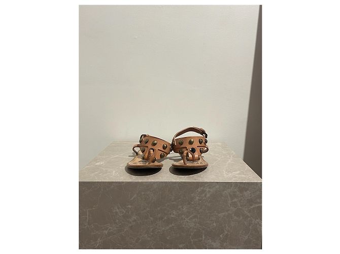 LANVIN Sandalen T.EU 36 Leder Beige - Ansicht 3