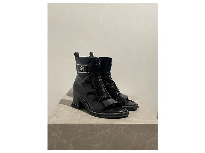 LOUIS VUITTON Stiefeletten T.EU 41 Lackleder Schwarz - Ansicht 2