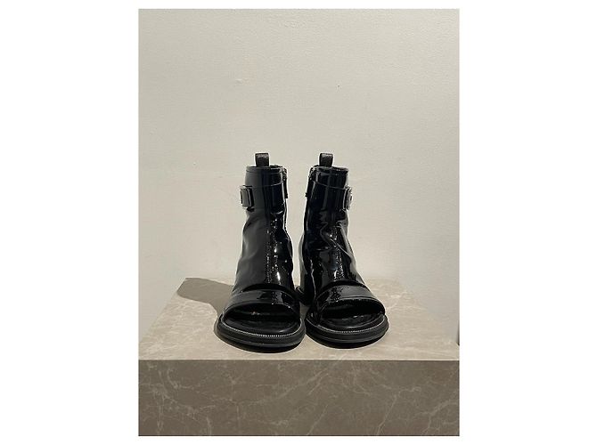 LOUIS VUITTON Stiefeletten T.EU 41 Lackleder Schwarz - Ansicht 3