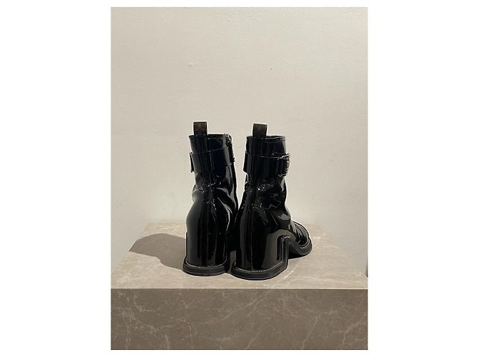 LOUIS VUITTON Stiefeletten T.EU 41 Lackleder Schwarz - Ansicht 4